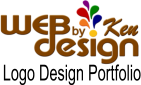 Web Design by Ken logo design portfolio.